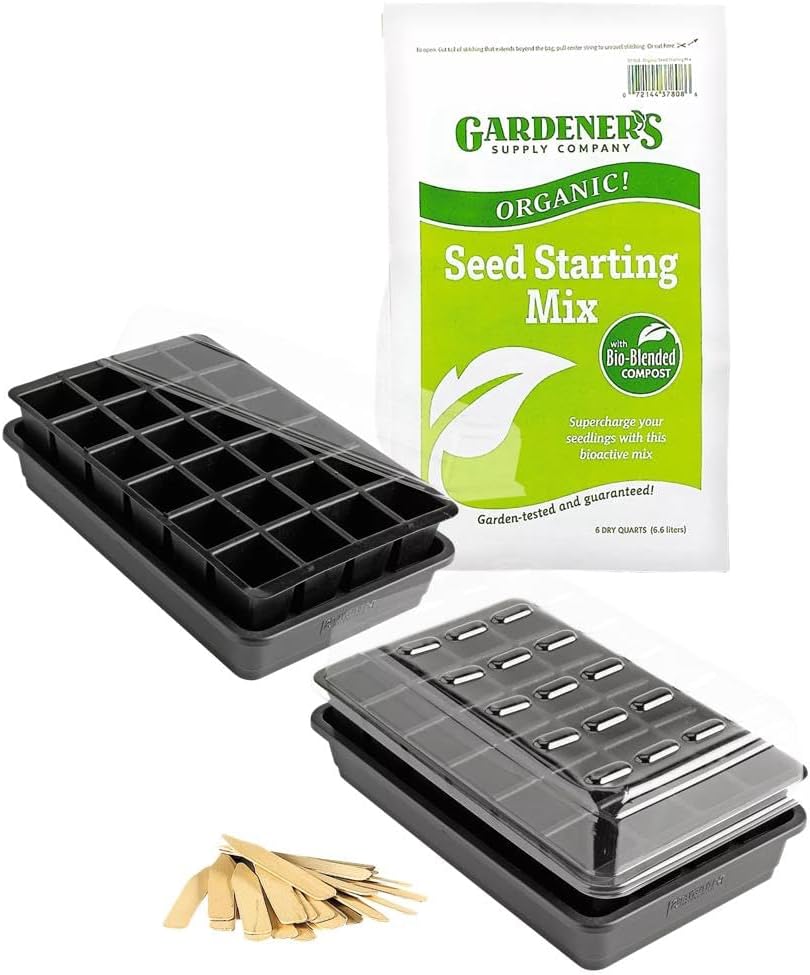 GrowEase Organic Success Kit, two 24-cell starters, exact Amazon first main photograph